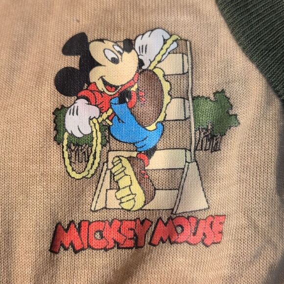Disney Vintage 90s Mickey Mouse For Kids Jumpsuit Camo Infant Boys Pajama - Picture 3 of 10